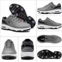 FENLERN Golf Shoes for Men Waterproof Wide Spiked Non Slip Lightweight Golf Sneakers with Leather Upper Air Cushion