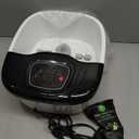 Foot Spa Bath Massager with Heat, Epsom Salt,Bubbles, Vibration and Red Light, Tub for Stress Relief,Foot Soaker, Christmas Gifts Birthday Gifts for Mom Dad Women Men Her Him (Black/White)