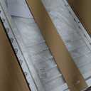 FOLUBAN White Coffee Table, Modern Rustic Wood and Metal Center Table, Industrial Simple Cocktail Tea Table for Living Room, 31.5 Inch