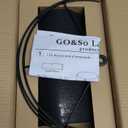 GOSO Black Lamp Shades Drum Lampshades with Laser Drilling Design, Medium Lampshade 13" Top x 13" Bottom x 10" High, Lamp Shade For Tablelamp,Floor Lamps,Wall Hanging, Assembly Required