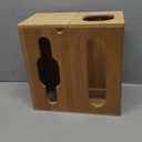 Trash Bag Dispenser & Grocery Bag Holder -2 in 1-Bamboo Plastic Bag Holder with Large Storage Capacity and Wall-Mounted Design, Grocery Garbage Bag Organizers for Kitchen and Laundry Room Organization
