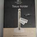 Marble Kitchen Paper Towel Rack Holder Handmade Paper Roll Holder with Stand Non-Slip - Wrapping Paper Holder for Kitchen Countertop, Cabinet & Bathrooms - Hand Towel Rack Standup Holder (Onyx Green)