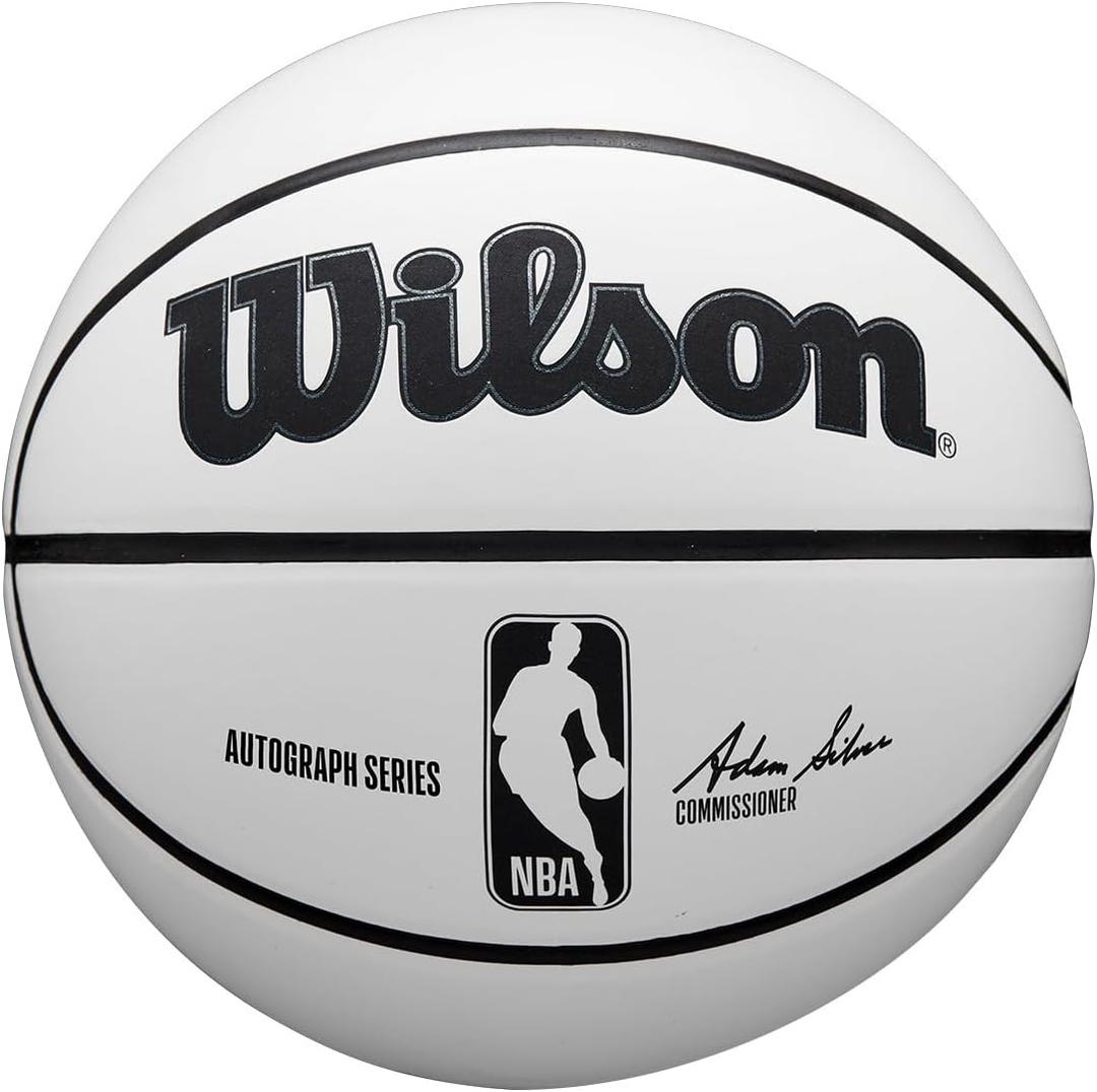 WILSON NBA Alliance Series Basketballs - Size 7 and Mini Size (White)
