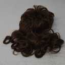 Men's Wigs 70s 80s Rock Wig Brown Wavy Mullet Wigs for Men Halloween Costume Theme Party Wig