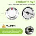 DG64-00473A Compatible for Samsung Gas Stove Knobs Replacements/Sam.Sung Stove K.nobs Replacements/Sam.Sung Oven Knob Replacements/SAMS.ung K.nobs for Gas Stove,5Packs