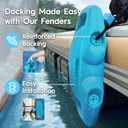 AWEMUFA Boat Fenders Easy to Install Bumper for Docking Ideal Fender for Pontoon, Bass, Jet Ski and Fishing Boats, 