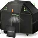 Grill Cover for Outdoor Grill, 58 Inch BBQ Grill Cover 420D Heavy Duty Waterproof with Air Vents/Handles/Straps, Weather Resistant Barbecue Gas Grill Cover for Weber, Genesis, Charbroil