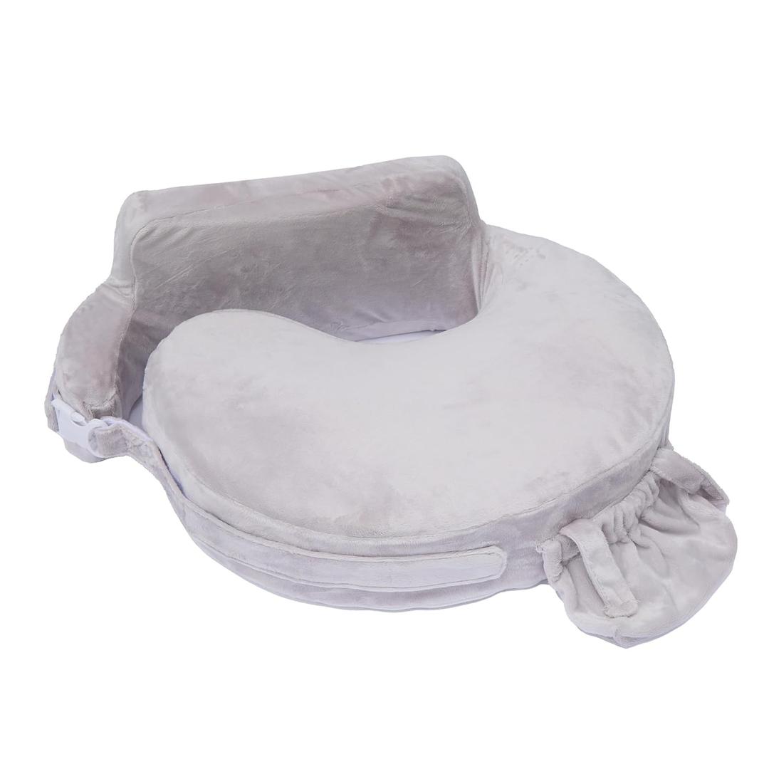 My Brest Friend Super Deluxe Nursing Pillow - Enhanced Comfort & Ergonomic Breastfeeding Pillow for Ultimate Support for Mom & Baby - Adjustable and with Handy Side Pocket, Sandstone