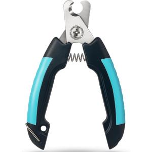 Professional Dog Nail Clippers with Safety Guard  Sharpe Stainless Steel Blades & Ergonomic Handle for Easy Nail Trimming of Medium to Large Dogs & Cats