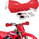 JFG RACING Dirt Bike Handguards,Motorcycle 7/8'' and 1 1/8'' Hand Guards Aluminum Universal for Dirt Pit Bike MX Motocross Supermoto Racing ATV Quad KAYO - Red