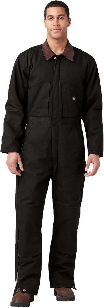 Dickies Men's Premium Insulated Duck Coverall, Black, L - Tall