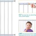 Fairy Baby Window Guards for Children, Adjustable Wide Child Safety Window Guard Prevents Accidental Falls, Home Security Childproof Interior Bar Guard for Windows Wide 61.41" - 86.61"(3 Panels)