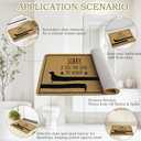 Cabana Bro Dachshund Welcome Door Mat, Sorry If You Trip Over My Wiener Funny Doormat for Front Door Indoor Outdoor Porch Entrance Entryway, Funny Dachshund Welcome Doormat Outside, 17x30 Inches