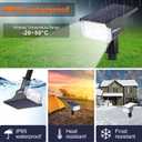 LEREKAM Solar Spot Lights, IP65 Waterproof 40 LEDs Landscape Spotlights,USB & Solar Powered Wall Lights Dark Sensing Auto On/Off,3 Modes Outdoor Solar Garden Lights for Yard Porch 2 Pack