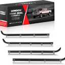 Front Door Window Molding Sweep Felt Trim Seal Weather Stripping Kit Fit for Ford F150 F-150 F250 F350 Bronco 1987-1997 Replaces E7TZ1521452A E7TZ1521453A F2TZ1521456A F2TZ1521457A(4Pcs)