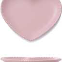CHOOLD Elegant Ceramic Heart Shaped Dessert Plate for Kitchen Party, 7 Inch - 1 PCS