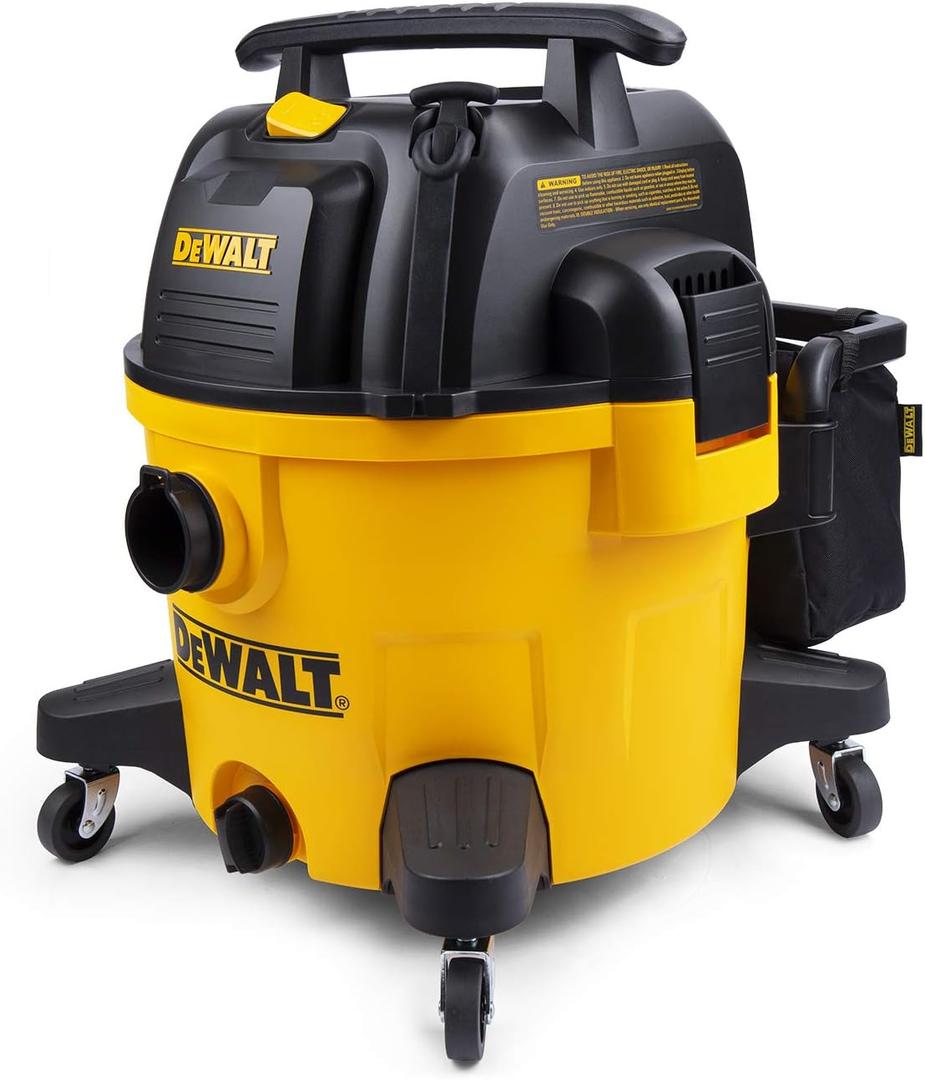 DEWALT 9 Gallon Wet/Dry VAC, Heavy-Duty Shop Vacuum with Attachments, 5 Peak HP, with Blower Function, DXV09PA