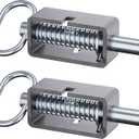 5-1/8'' Heavy Duty Trailer Gate Latch, Universal Spring Latch Assembly, Weld-On Spring Loaded Latch, Trailer Latch Spring Latch Lock with Plain Tube for Tracks, Ramp Doors, Pack of 2