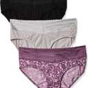 Warner's womens Blissful Benefits No Muffin 3 Pack Hipster Panties (XL)