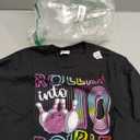 Rollin Into 10 Double Digits 10th Birthday Bowling Lover T-Shirt (Small)