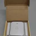 AVANTEK Wireless Door Bell, CW-21 Mini Waterproof Wireless Doorbell Operating at Over 1000 Feet, 2 Remote Buttons Can Have Different Tones, 52 Melodies, CD Quality Sound and LED Flash (2 Transmitters White)