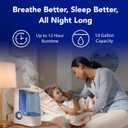 Vicks Warm Mist Humidifier Filter-Free 1-Gal Tank, Auto Shut-Off, Night Light, VapoPad and VapoSteam Compatible