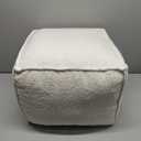 ZICOTO Beautiful Boucle Pouf Ottoman and Foot Rest - Elevate Your Living Room Decor with Lightweight Comfort and Charm - A Round Modern Foam Filled Foot Stool Perfect to Rest Your Feet