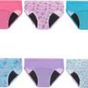 Hanes Toddler Girls' Potty Trainer Brief, Moisture-Wicking Panty, Odor Protection Potty Trainer Underwear, 6-Pack (4-5,  - Light Leaks - 6 Pack)