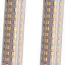 QLEE LED R7S Bulbs 12 Watt Halogen Bulbs R7S T3 118mm 150W 120V J Type 4.65 inch Double Ended Light Bulb Daylight for Landscape Lights Work Security Outdoor Wall Flood Light Bulbs 2 Pack, 5000k