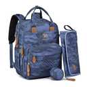 Dikaslon Diaper Bag Backpack with Portable Changing Pad,Baby Essentials