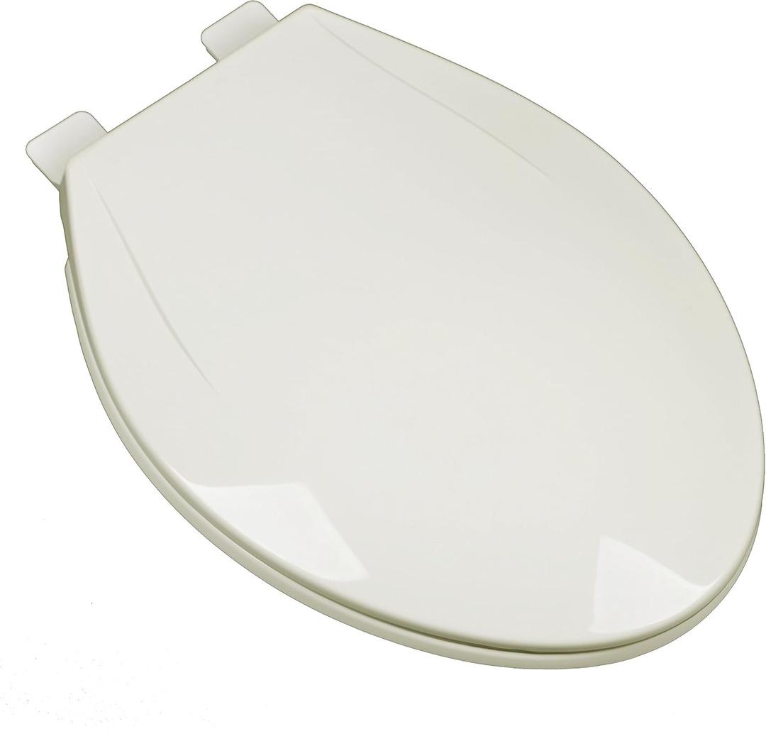 2F1E6-02 Slow Close Plastic Elongated Top Mount Toilet Seat with Adjustable Release and Clean Hinge