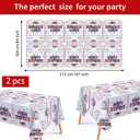 Grencian 98Pcs Hockey Party Supplies Ice Hockey Birthday Party Set Including Plates Napkins Forks and Tablecloth Disposable for Boys Kids' Birthday Hockey Fans Sports Games Themed Party Decoration