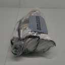 Snow White Pinch Pleated Linen Curtains 1 Panel for Living Room Bedroom Memory Training Shaped Semi Sheer Pleat Drapes with Hooks Rings Light Filtering Window Curtain 60x108