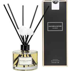 CULTURE & NATURE Reed Diffuser Set 6.7oz (200ml) Magnolia Scented Diffuser with Sticks Home Fragrance Reed Diffuser for Bathroom Shelf Decor