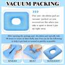 Sintuff 2 Pcs Sitting Donut Pillow for Tailbone Pain, Hemorrhoids, Bed Sores, Pregnancy, Pain Relief Seat Cushion Anti Decubitus Cushion Donut Shaped Postpartum Pillow for Home(Gray, Blue)