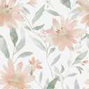 Laatse Floral Wallpaper Peel and Stick Vintage Flowers Contact Paper 17.5" x 118" Pink Floral Wallpaper Vinyl Waterproof Self Adhesive Boho Leaf Modern Wall Paper for Bedroom Cabinet Countertop Decor