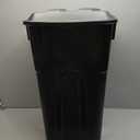 United Solutions 32 Gallon Wheeled Outdoor Garbage Can with Attached Snap Lock Lid and Heavy-Duty Handles, Black, Heavy-Duty Construction, Perfect Backyard, Deck, or Garage Trash Can, 2 Pack