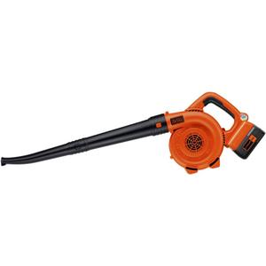 BLACK+DECKER 40V MAX Cordless Blower, Hard Surface Sweeper, Variable Speed Up To 120 MPH, with Battery and Charger (LSW36)