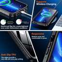 Justcook for iPhone 13 Pro Max Case Waterproof,IP68 Waterproof and Built-in Screen Protector 360 Full Body Underwater Case Shock-Proof and Dust-Proof iPhone 13 Pro Max Case 6.7-inch Black