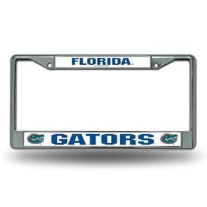 Rico Industries NCAA Florida Gators 12" x 6" Silver Chrome Frame With Decal Inserts