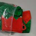 DERJLY Christmas Girls Elf Costume: 6-Pack Kit Kids Holiday Helper Outfit with Velvet Dress Shoes Hat Belt Sock Ear (X-Large)