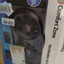 Comfort Zone 9-Inch Reversible Twin Window Fan with Remote Control 3-Speed Dual Blade Fan with Exhaust, Cooling & Circulate Modes, Expandable Width 23.5" to 37", Removable Bug Screen & Tabletop Feet