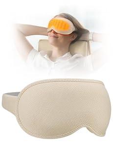 Sleep Mask, EVA BELLE Heated Eye Mask, Electric Sleeping Eye Mask, Warm Eye Compress Mask for Dry Eyes Stye Relief, Adjustable Temp & Timer, Electric Eye Heating Pad for Men Women-Graphene Heating