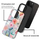 Case for iPhone 12 Pro Max - Slim Fit Anti-Scratch Phone Case for Girl Women - Beachy Collage Aesthetic Turtles Floral (Frosted)