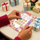 2 x 12 Things I Love About You Scratch Off Birthday Cards - Unique Birthday Gift for Kids Adults, Interactive Romantic Surprise with Hidden Messages (I Love)