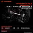 A-Premium Front Left Driver Side CV Axle Shaft Assembly for Mini Models | Compatible with Cooper Countryman 2011-2016, Cooper Paceman 2013-2016, L4 1.6L, Manual Transmission, Replace# 31609806465