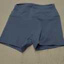 Women 2 Piece Workout Sets Padded Criss Cross Back Crop Tank High Waist Tummy Control Shorts Yoga Outfits (Small, Colorblock Blue)