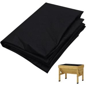 63 * 114 inch Raised Garden Bed Liner, Non Woven Fabric Liner for Large Veg Trough, Keeps Soil Contained and Water Drained