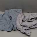 Muslin Standard Fitted Crib Sheets, 52"x28", 2 Pack Soft Breathable Natural Cotton Baby Mattress Sheet, 360° Mattress Wrapping No Slip Boys Girls Neutral Toddler Bed Sheet, Grey Blue