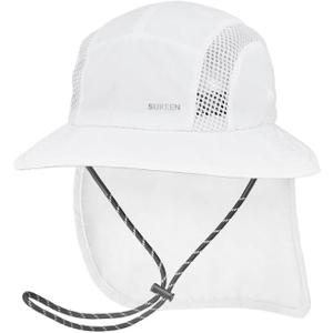 Sukeen Kids Sun Hats with Neck Flap 3 Ways to Wear Foldable Bucket Hat for Girls Boys Lightweight Kids Beach Hat for Outdoors (White) Sukeen Kids Sun Hats with Neck Flap 3 Ways to Wear Foldable Bucket Hat for Girls Boys Lightweight Kids Beach Hat for Outdoors (White)